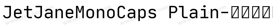 JetJaneMonoCaps Plain字体转换